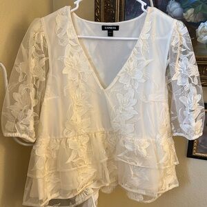 Express Lace Top (worn once)
